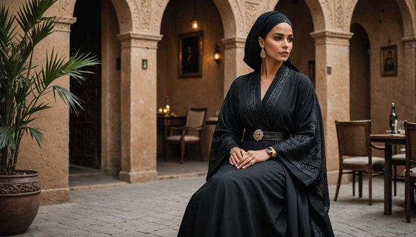 La djellaba noire femme simple : élégance et confort réunis